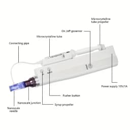Home Electric Skin Care Tool Micro-Needling Pen with Automatic Serum Applicator Skincare Device Electric Facial Microneedle Pen