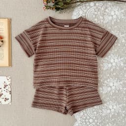 New Summer Baby Girl Clothes Suit Boys Clothing Children Striped T-Shirt Shorts 2Pcs/Sets Toddler Casual Costume
