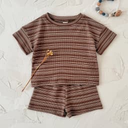 New Summer Baby Girl Clothes Suit Boys Clothing Children Striped T-Shirt Shorts 2Pcs/Sets Toddler Casual Costume