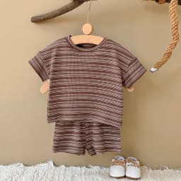 New Summer Baby Girl Clothes Suit Boys Clothing Children Striped T-Shirt Shorts 2Pcs/Sets Toddler Casual Costume