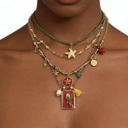 KMVEXO 4PCS/Set Bohemian Multilayer Necklace Imitate Enamel Fish Charm Colorful Beads Elegant Women Long Choker Vacation Jewelry