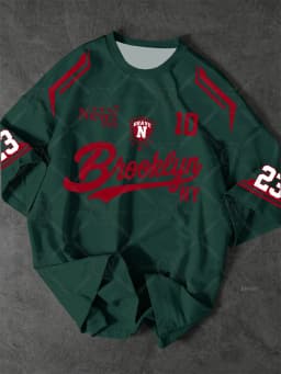 Men'S Oversized Streetwear Printed Number In Brooklyn New York Basketball Jersey Quick Drying Sports Tee Summer Men'S T-Shirt