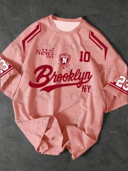 Men'S Oversized Streetwear Printed Number In Brooklyn New York Basketball Jersey Quick Drying Sports Tee Summer Men'S T-Shirt