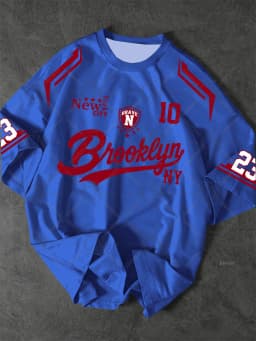 Men'S Oversized Streetwear Printed Number In Brooklyn New York Basketball Jersey Quick Drying Sports Tee Summer Men'S T-Shirt
