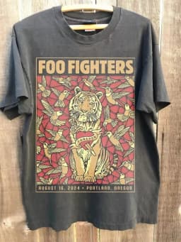 OR August 16, 2024 unisex T-shirt printed men's T-shirt Foo Fighters In Portland,