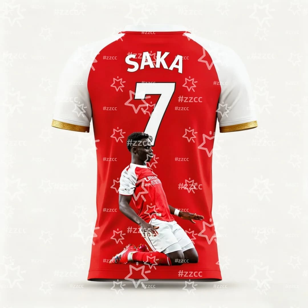 2026 Bukayo Saka England Team Football Jersey Match & Training Kit Summer Sports Men's T-Shirt Kid's Clothing Tee Y2k Woman