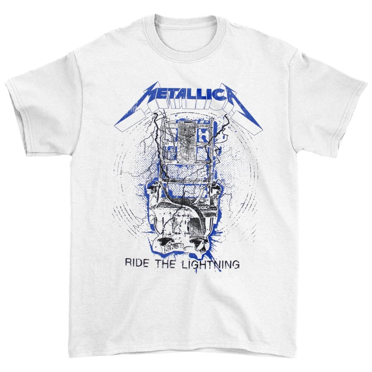 Metallica Ride The Lightning Band T-Shirt 100% Cotton Graphic Tee Men Women Summer Streetwear Top