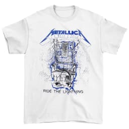 Metallica Ride The Lightning Band T-Shirt 100% Cotton Graphic Tee Men Women Summer Streetwear Top
