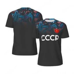 CCCP 3D Print Sports Quick-dry Breathable Men T-shirt Outdoor Football Jersey Fan Parent-child Short Sleeve Clothing Summer Top