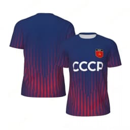 CCCP 3D Print Sports Quick-dry Breathable Men T-shirt Outdoor Football Jersey Fan Parent-child Short Sleeve Clothing Summer Top