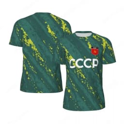 CCCP 3D Print Sports Quick-dry Breathable Men T-shirt Outdoor Football Jersey Fan Parent-child Short Sleeve Clothing Summer Top
