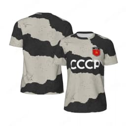 CCCP 3D Print Sports Quick-dry Breathable Men T-shirt Outdoor Football Jersey Fan Parent-child Short Sleeve Clothing Summer Top