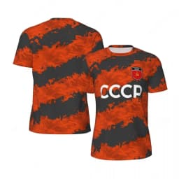CCCP 3D Print Sports Quick-dry Breathable Men T-shirt Outdoor Football Jersey Fan Parent-child Short Sleeve Clothing Summer Top
