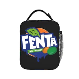 F-Fenta NYL Lunch Bag For Men Print Lunch Box Leisure Travel Cooler Bag Portable Oxford Thermal Lunch Bags