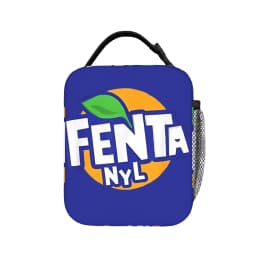 F-Fenta NYL Lunch Bag For Men Print Lunch Box Leisure Travel Cooler Bag Portable Oxford Thermal Lunch Bags