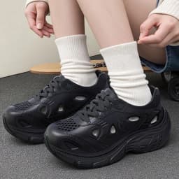 Spring New Breathable Closed Toe EVA Sandals Women Fashion Thick Sole Platform Sports Shoes Woman Outdoor Non Slip Wading Shoes