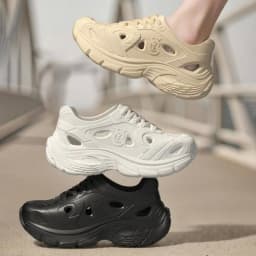 Spring New Breathable Closed Toe EVA Sandals Women Fashion Thick Sole Platform Sports Shoes Woman Outdoor Non Slip Wading Shoes