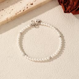 MODIAN Elegant Pearls Beaded Bracelet 925 Sterling Sliver Sweet Shining Star CZ Bracelet For Women Fine Jewelry Gifts