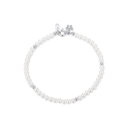 MODIAN Elegant Pearls Beaded Bracelet 925 Sterling Sliver Sweet Shining Star CZ Bracelet For Women Fine Jewelry Gifts