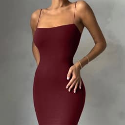 Summer New Strap Dresses Solid Sexy Women Streetwear Sheath Sleeveless Bodycon Dress Casual Elegant Party Ankle-Length Dresses