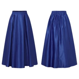 ZANZEA Plus Size Women Satin Midi Party Skirts Elastic Back High Waist Inverted Pleats A-Line Skirt Elegant Cocktail Faldas 5XL