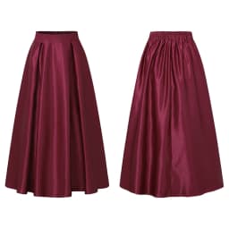 ZANZEA Plus Size Women Satin Midi Party Skirts Elastic Back High Waist Inverted Pleats A-Line Skirt Elegant Cocktail Faldas 5XL