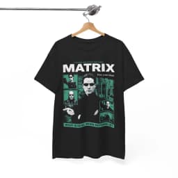 The Matrix Movie T-Shirt, Free Your Mind Graphic Tee, 90s Movie T-Shirt Summer unisex Loose and Breathable cotton T-shirt