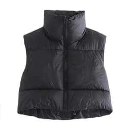 Women Vest Fashion Autumn New 2026 Stand Collar Elegant Coats Warm Outerwear Casual Belt Sleeveless Winter Women Vests Jackets
