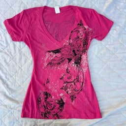 2026 Autumn Subculture Gothic Style Retro Spicy Girl Hot Stamping Print Trend Long Sleeved Top
