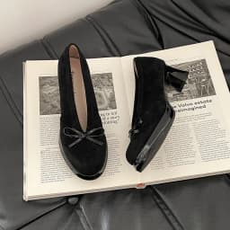Women's High Heels 2026 Spring Autumn New Vintage Fashion Bow Knot Party Chunky Heels Outdoor Non Slip Luxury Mary Jane Shoes