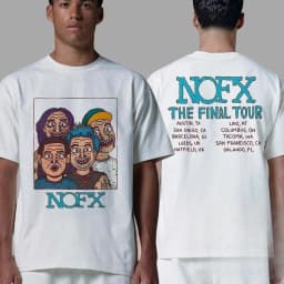 NOFX Rock Band Graphic Cotton T-shirt Men Women Oversized Tee Essentials Short Sleeve Tops Fashion Brand Summer Casual Daily Top