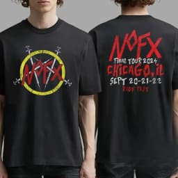 NOFX Rock Band Graphic Cotton T-shirt Men Women Oversized Tee Essentials Short Sleeve Tops Fashion Brand Summer Casual Daily Top