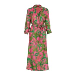 Women's Dress Fashionable and Elegant Single Breasted Lace Design Casual Ladies Dress