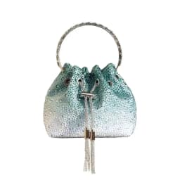 Luxury Designer Women Handbag Glitter Diamond Banquet Bag Satin Bucket Bag Wedding Party Clutch Purse Exquisite Evening Bag