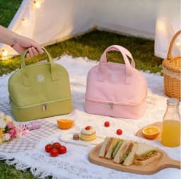 Multifunctional Double-layer Insulated Bag, Portable Lunch Bag for Outdoor, Thermal Breast Milk Storage Bag Perfect Gift for Her