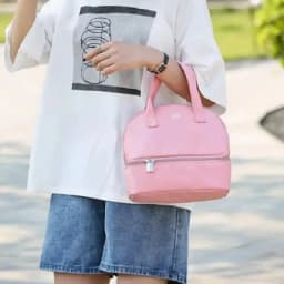 Multifunctional Double-layer Insulated Bag, Portable Lunch Bag for Outdoor, Thermal Breast Milk Storage Bag Perfect Gift for Her
