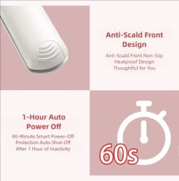 TINSOL 2-in-1 Straightening and Curling Iron Infrared Hair Straightener Wave Plate Curling Iron with Digital Temperature Display