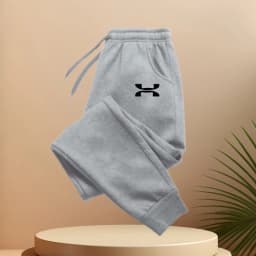 Men's casual jogging pants with elastic waistband and drawstring - comfortable sports and casual pants with simple printing