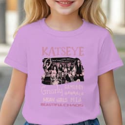 Katseye Y2K Girls Clothing Katseye Tour Shirt for Girl Kids Hip Pop Harajuku Streetwear Tee Clothes New Style Merch Cotton Tee