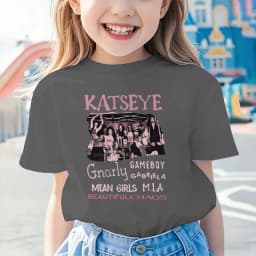 Katseye Y2K Girls Clothing Katseye Tour Shirt for Girl Kids Hip Pop Harajuku Streetwear Tee Clothes New Style Merch Cotton Tee