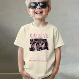 Katseye Y2K Girls Clothing Katseye Tour Shirt for Girl Kids Hip Pop Harajuku Streetwear Tee Clothes New Style Merch Cotton Tee