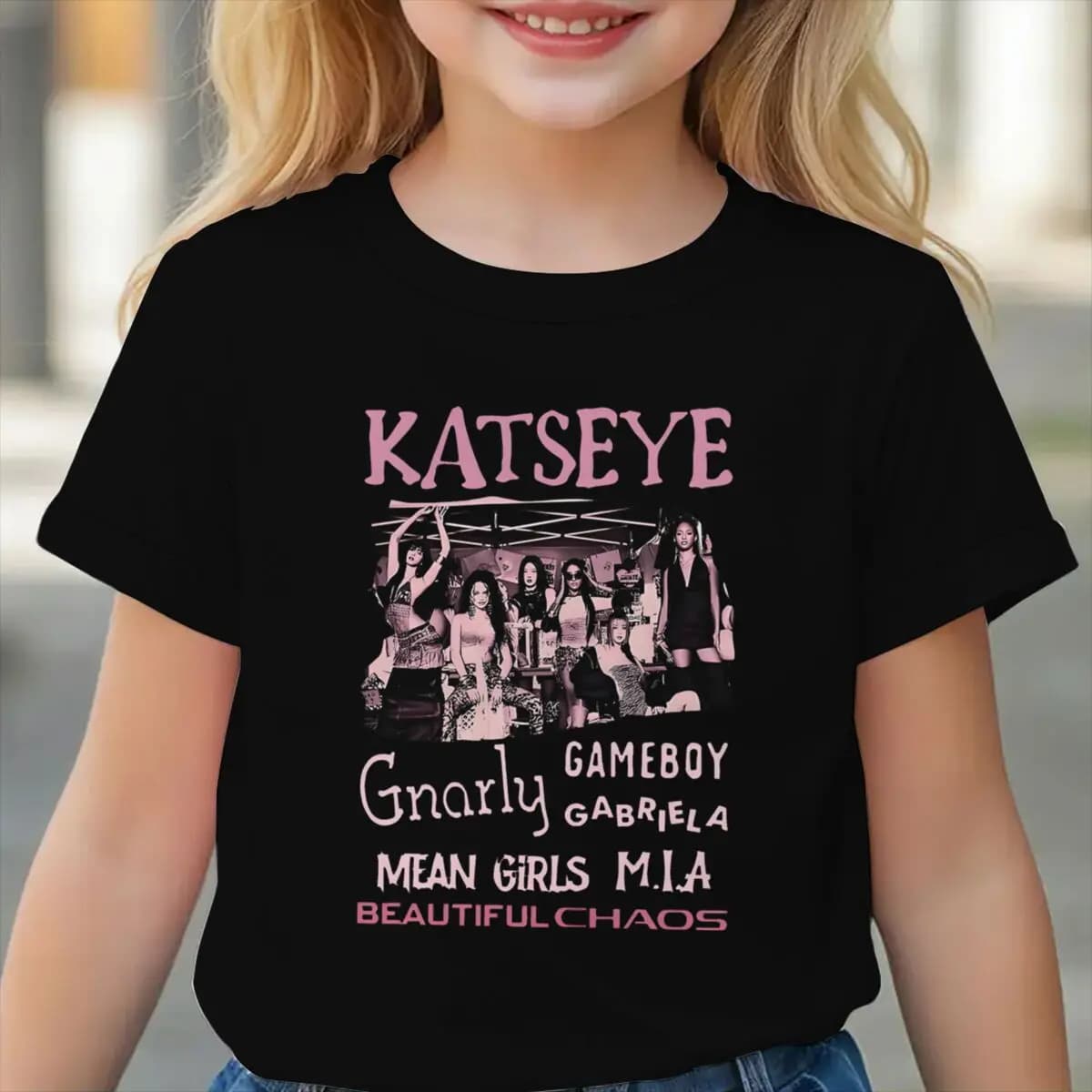 Katseye Y2K Girls Clothing Katseye Tour Shirt for Girl Kids Hip Pop Harajuku Streetwear Tee Clothes New Style Merch Cotton Tee