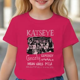 Katseye Y2K Girls Clothing Katseye Tour Shirt for Girl Kids Hip Pop Harajuku Streetwear Tee Clothes New Style Merch Cotton Tee