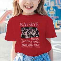 Katseye Y2K Girls Clothing Katseye Tour Shirt for Girl Kids Hip Pop Harajuku Streetwear Tee Clothes New Style Merch Cotton Tee