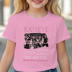 Katseye Y2K Girls Clothing Katseye Tour Shirt for Girl Kids Hip Pop Harajuku Streetwear Tee Clothes New Style Merch Cotton Tee