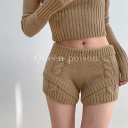 Womens Knitted Shorts Thick Drawstring Elastic Waist Soft Breathable High Waist Female Versatile Y2k Casual Knitting Mini Shorts