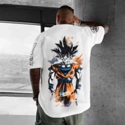 Dragon Ball Japanese Anime Printed Men T-Shirt Majin Buu Men's Clothing Harajuku Short Sleeve Goku T-shirt 2026 Summer Clothing