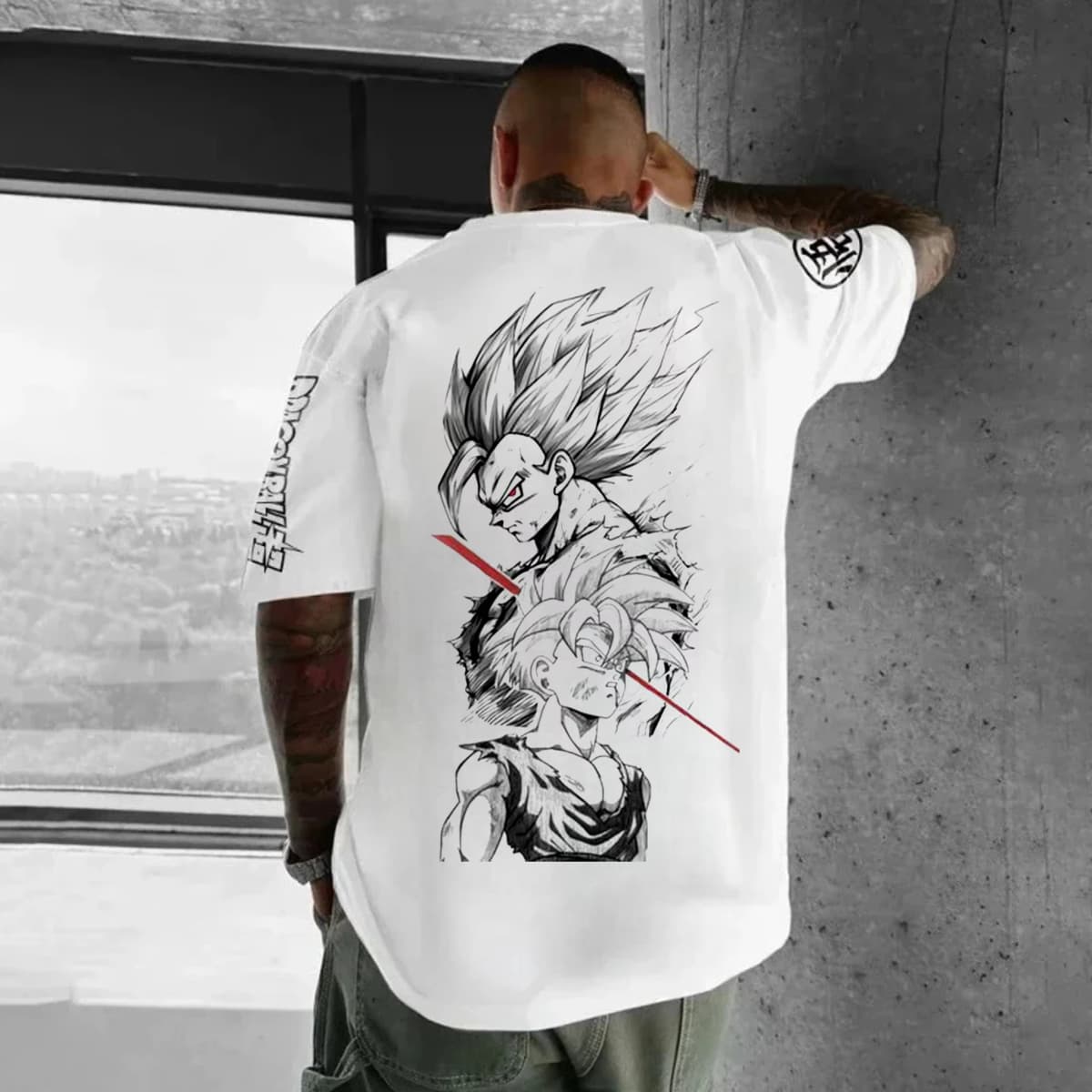 Dragon Ball Japanese Anime Printed Men T-Shirt Majin Buu Men's Clothing Harajuku Short Sleeve Goku T-shirt 2026 Summer Clothing