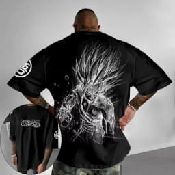 Dragon Ball Japanese Anime Printed Men T-Shirt Majin Buu Men's Clothing Harajuku Short Sleeve Goku T-shirt 2026 Summer Clothing