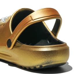 Gold Casual Clog and Mules, Lightweight EVA Garden Shoes, Non-Slip Sandals, Breathable Slip-On Shoes for Indoor Outdoor 666